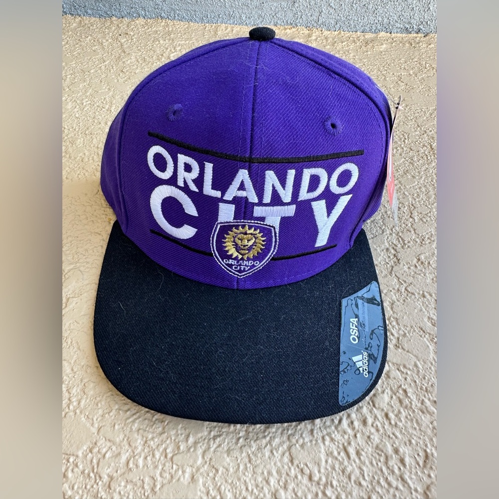 Orlando City SC adidas MLS Ball Cap Hat Snap Back Adjustable OS Brand New